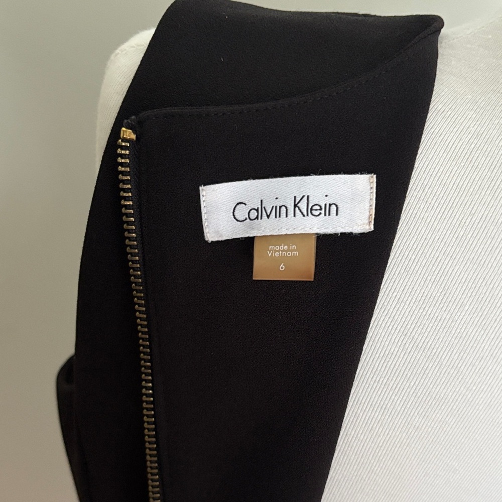 Calvin Klein Black Midi Sleeveless Dress - Picture 7 of 10